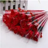 High quality rose artificial flowers soap flower wedding decoration valentines gift 5 color7479154