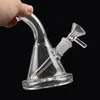 Hookahs 6inch Mini Oil Dab Rigs Water pipe Inline Perc Thick Glass Bong 14mm female Joint for Smoking Accessories