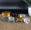 3 colori Vuoto Crema Per Gli Occhi di Vetro 5/10/15/20/30/50g Trasparente Cosmetico Crema Per Gli Occhi vaso Cosmetico Bottiglia Contenitore Bottiglie Riutilizzabili