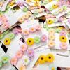 Fashion Charm Hair Clips Licable 50 Papier Confiture 3 Styles Type de fleur Clip Set Set Mixte Enfants Dessin animé Résine Enfants Nouveaux bijoux Belles filles Cadeau