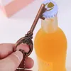 50pcs / lot nyckelformad flasköppnare Keychain Zinc Alloy Key Ring Beer Bottle Opener Unique Creative Wedding Party Gift Favorit
