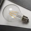 G80 led ampoule à filament haute luminosité 50000hrs durée de vie e27 e14 b22 6w led ampoule à filament pour la décoration intérieure