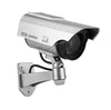 Caméra factice solaire alimenté par batterie scintillement LED faux intérieur extérieur Surveillance caméra de sécurité balle CCTV caméra