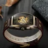 Shenhua 2019 vintage automatische horloge mannen mechanische polshorloges heren mode skelet retro bronzen horlogeklok MONTRE HOMME J190706