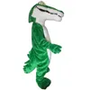 2018 vente chaude crocodile vert costume de mascotte dessin animé vraie photo