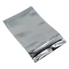 7x13cm folha de alumínio translúcido Food Grade embalagem Pouch Zip rasgo Entalhes Mylar Foil reutilizável Embalagem Bag para 850pcs casca rija