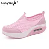 Summer Mesh Casual Sneakers Buty platformy damskie Kobieta oddychająca poślizg na damskich buty Zapatos de Mujer Rozmiar 35-41 WSH3280297