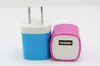 Skepp på en dag! New Finger 5V 1A US USB AC Wall Charger Home Travel Charger Adapter Mini USB Laddare med gratis frakt