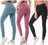 Frete grátis ePacket cor sólida Mulheres calças de yoga cintura alta Sexy apelar Gym usar leggings Elastic Senhora da aptidão geral calças justas completa