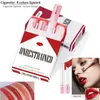 IBCCCNDC PAPIERTY Lipstick Makeup Matte Lipsticks 4 Colours Nieprzestrzenowany zestaw do ust aksamitne nago czerwony krem ​​nawilżający Wodoodporny seksowny połysk do ust