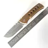 Beperkte aanpassingsversie Chaves Rotencion 228 Vouwmes Damascus Blade TC4 Titanium Knives Pocket EDC Outdoor Sterke Tactische Jacht Camping Tools