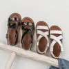 Neue Sommer Kinder Schuhe Mädchen Sandalen 3 Farben Mode Baby Mädchen Weiche Sohle Sandalen Kleinkind Strand Schuhe Für Kinder Kostenloser Versand