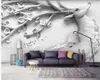 3d wallpapers Three-dimensional relief personalized European-style TV background wall relief wallpapers