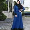 Moslim Abaya Hijab Jurk Vrouwen Marokkaanse Kaftan Lace-up Zonnejurk Islamitische Kleding Turkije Maxi Party Vestidos Dubai Djellaba Jubah281L