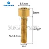 Wanyifa Titanium Bolt M5 x 10 12 16 18 20 25 30 35 40 50 55 60mm parafuso para bicicleta MTB / estrada Bicicleta Fone de ouvido freio