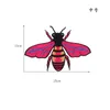 1 lot d'écussons brodés thermocollants motif abeille 4 pièces appliques accessoires décoratifs métalliques quilting pour patchwork bricolage ros184W