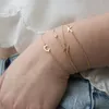 Moda Altın Gümüş Mektup Bilezik Bileklik Kadınlar Için Ayarlanabilir Adı Bilezikler Takı Kadın Hediye Pulseras Mujer