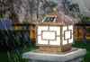 庭の装飾ゲートフェンスウォール中庭のコテージのための太陽光面フェンスピラートップのIP65屋外のランプ
