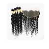 Extensions de cheveux profondes avec oreillette à l'oreille fermeture Remy cheveux brésiliens 100% cheveux humains Bundles 50g / paquet couleur naturelle 8-28 pouces