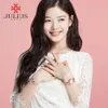 JULIUS Watch 2017 Novo Designer relógio de pulso de couro de moda cinta de couro relógio de quartzo mulheres relógios top marca prata rosa ouro ja-908