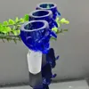 Ny bl￥ n￤sa glaslampa glas bongs oljebr￤nnare glas vatten r￶r oljeriggar r￶ker ri