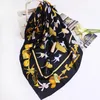 luxury Designer Brand high quality Square Silk Scarves For Women 100% Real Silk Scarfs And Shawls Wraps Hijabs Pashmina Head Scarf Neckerchi