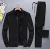 Mäns Hot Brand Set Höst Vinter Män Designer TrackSuit Sportkläder 2 Piece Set Suit Jacket + Pant Sweatsit Men Kläder Tracksy