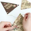 Mode Map Bunting Färgglada Världskarta Hängande Banner Tryckt Trianglar String Flagga Hem Party Decor Supplies 15 * 18.5cm 3 stilar VT1554