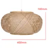 Freeshipping Bamboe Lampenkap Hanger Plafond Schaduw DIY Rieten Rotan Lamp Shades Weave Hanging Light (bevat geen bollen)