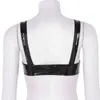 Vrouwen Sexy Erotische Lingerie Open Cups Latex Beha Clubwear Wetlook Kunstleer Beha Ondergoed Mouwloos Rollenspel Tanks Crop top1280f