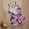 Boutique Meninas Roupas Adorável Bebê Infantil Roupas de Menina Sem Mangas Lace Floral Romper Macacão Outfits Roupas Sunsuit Crianças One Piece Terno