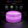 Organ Heart Night Light 3D Illusion Lampe drei Muster und 7 Farbwechsel LED -Nachtlicht mit Fernbedienung für Kindergeschenk für BO5304874