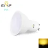 EXUP 5PCS LED GU10 5W 450LM Прожектор AC 220 - 240 В Теплый Белый Холодный Белый