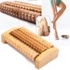 1 st hög kvalitet Träfot Massage Roller Massage Fötter Plantar Fasciit Roller Reflexologi C18122801
