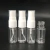 2000pcs Lot Clear Pet Plastic Spray Fles 10 ml Make-up parfumflessen navulbare lege cosmetische container met witte spuit