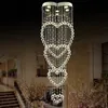 Modern Minimalist Living room Bedroom Ceiling Crystal chandelier Light Led Chandeliers lighting Hanging wire Crystal lamp Lustre Chandelier