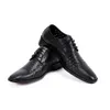 NIEUWE MEN BATZUZHI S ZWARTE SOFTENDE Echte Klein Lace Up Summer Hollow Leather Shoes Zapatos HOMBRE DRE DRE SHOEN ZAPATO