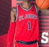 Ncaa 2021 St.John's Red Storm University Jersey Basketball Chris Mullin Ron Artest Marcellus Earlington LJ Figueroa Rasheem Dunn Heron 4XL