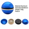 Nyaste design Export Metal Ball Color Aluminium Alloy 4 Layer 63 Tobaksslipare Gratis frakt