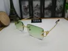 Lunettes de soleil de buffle bleu gros-mode rétro vintage hommes marque designer cadre doré brillant logo léopard femmes de qualité supérieure avec bo