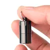 Nieuwe Mini Compact Kerosine Aansteker Capsule Benzine Lichter Opgeblazen Sleutelhanger Benzine Lichtere Slijpwiel Aanstekers Outdoor Tools
