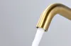 Матовый Золотой латунный настенный кран бассейна Одной ручкой горячей и холодной Смеситель ванной кран В настенное крепление водопроводному крану