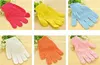 Exfoliating Bath Glove Five fingers Gloves bathroom accessories nylon Bathing supplies Bath products free shipping