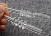 100% Vrai Quartz Tip Domeless Nail Quartz Nail Avec 18mm 14mm 10mm Joint Pour Mini Dab Bong Pipe En Verre