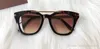 Gafas de sol para mujer Diseñador de moda Popular Hollow Out Lente óptica Ojo de gato Marco completo Negro Calidad superior Ven