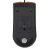 Mouse USB preto com fio para jogos 1200 DPI óptico 3 botões mouses para jogos PC laptop