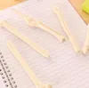 500 pz/lotto penna a siringa materiale per scrivere penne a sfera a forma di osso nuovo regalo creativo del partito all'ingrosso