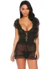 Avidlove femmes Sexy Lingerie vêtements de nuit sous-vêtements Sexy érotique lenceria Costumes Chemise pyjama dentelle Lingerie Patchwork à volants