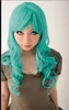 WIG 무료 배송 NEW BLEACH Neliel Raionkarurongu Green Emerald Wavy Anime 코스프레 Hair Wig