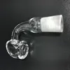 4mm Quartz Banger Nail Hot Sell 14mm Bucket För Glas DAB Rig 90 grader 100% Real Pure Domeless Club Male Female